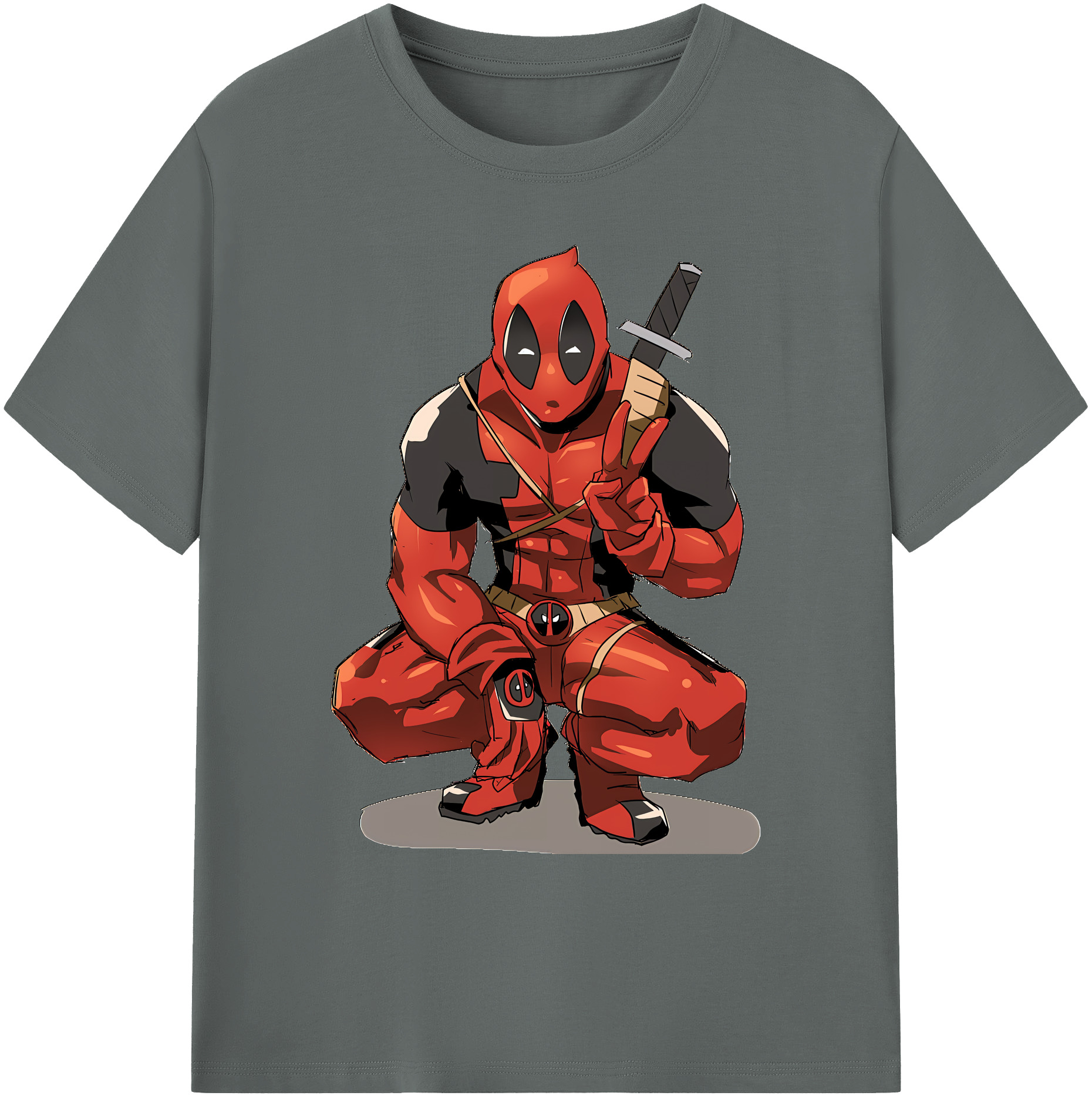 （画像用） Deadpool デッドプール 綿100％ メンズ半袖Tシャツ｜肌触りやわらか＆通気性